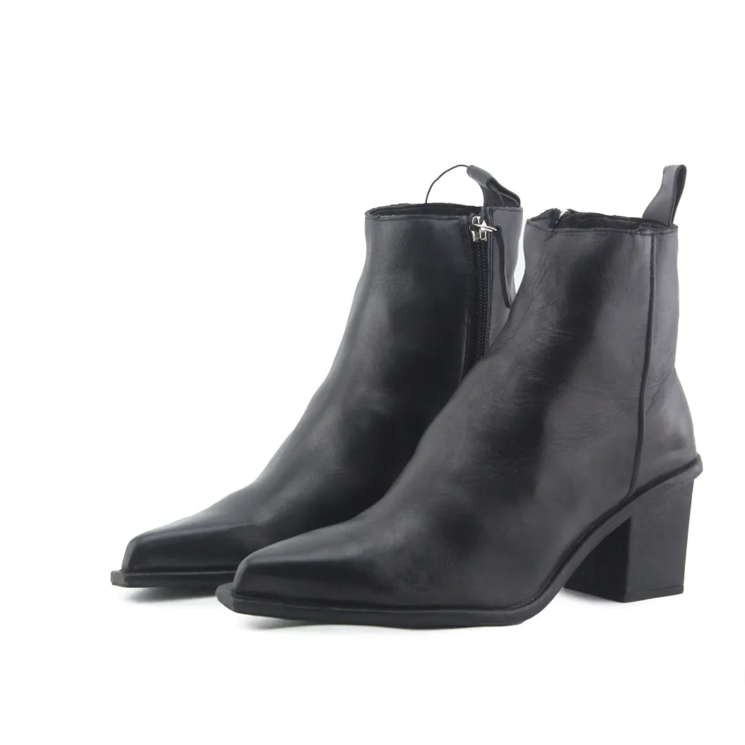 Zara Zipper Ankle Boot | 100% Authentic Leather