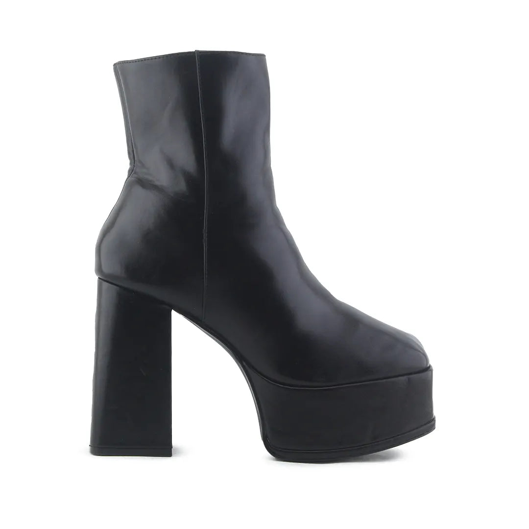 Pull & Bear Zipper Ankle Boot | 100% Authentic Leather