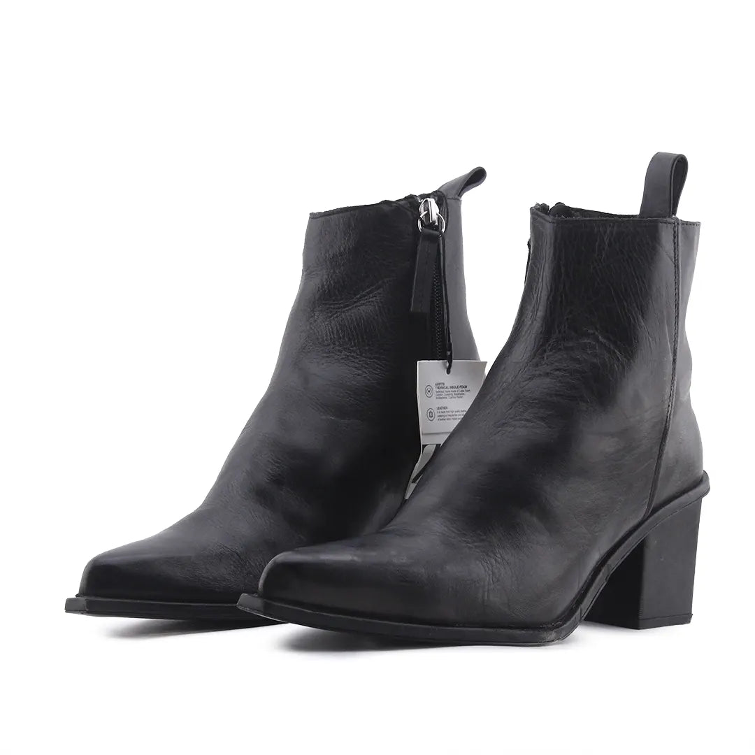 Zara Zipper Ankle Boot | 100% Authentic Leather