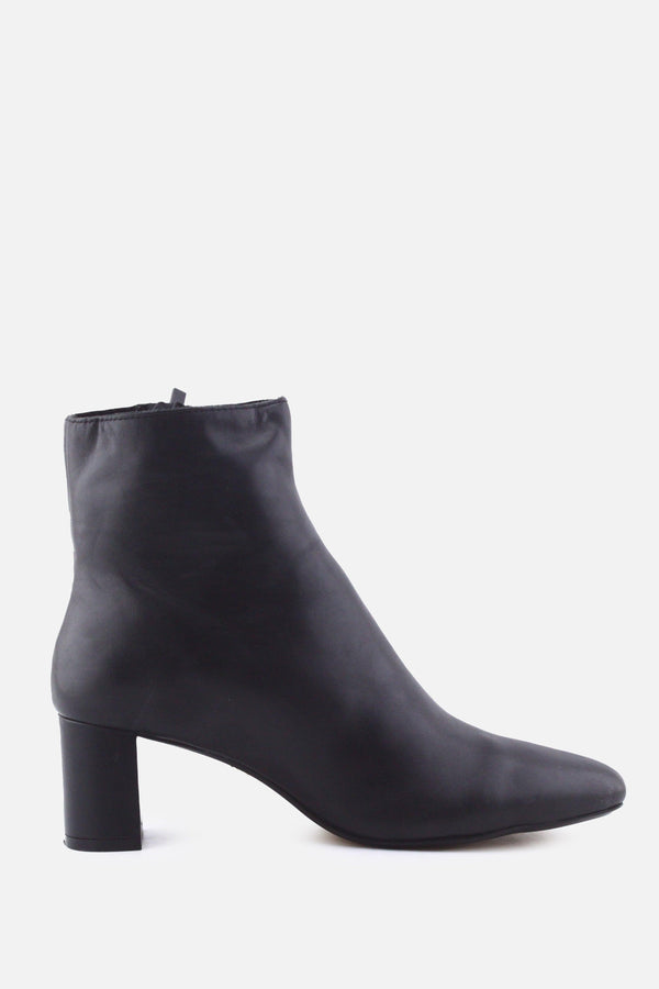 Zara Zipper Block Heels Ankle Boots | 100% Authentic Leather