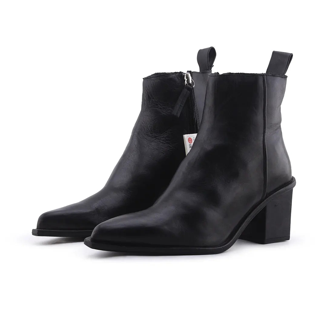 Zara Zipper Ankle Boot | 100% Authentic Leather