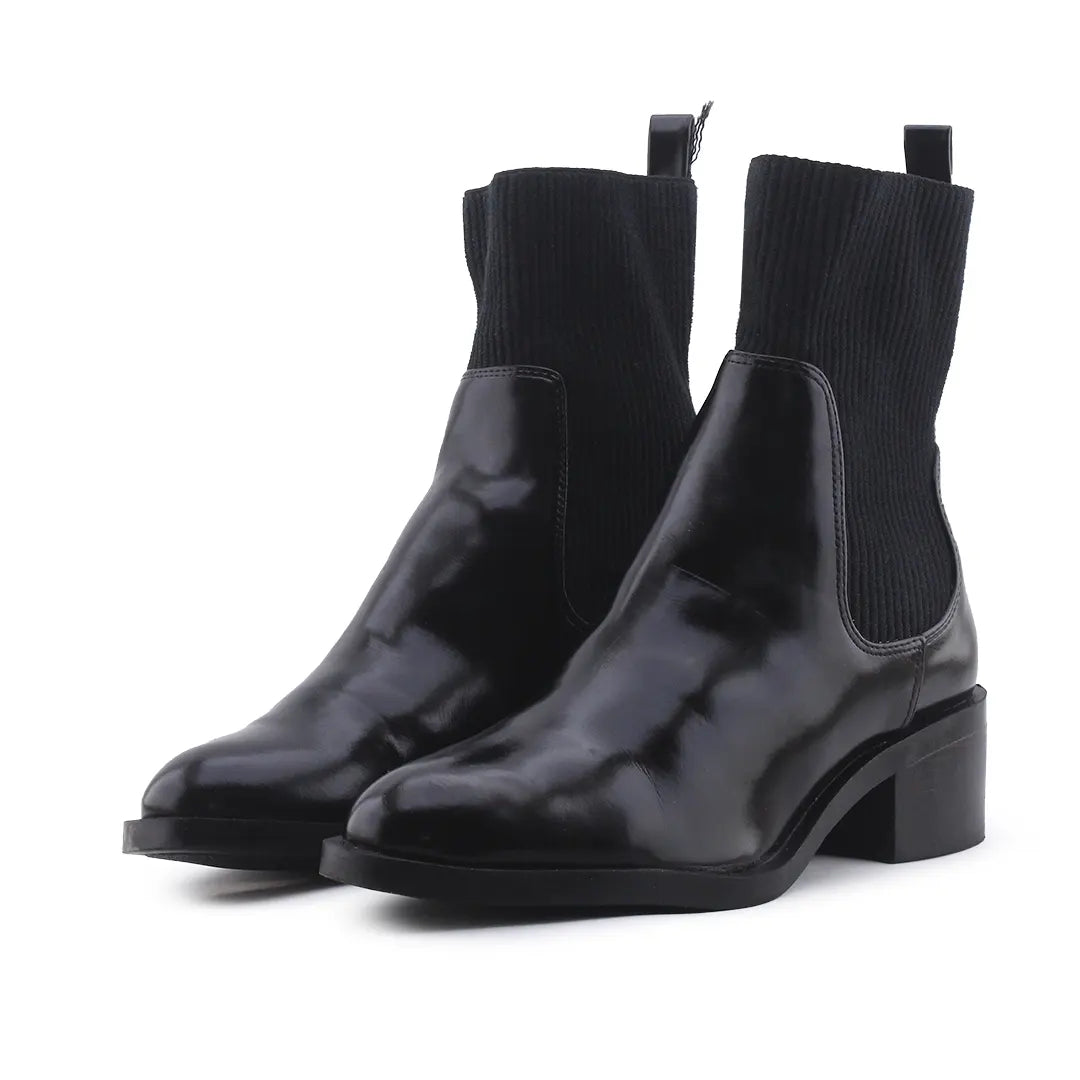 Zara Stretchable Ankle Boot | 100% Authentic Leather
