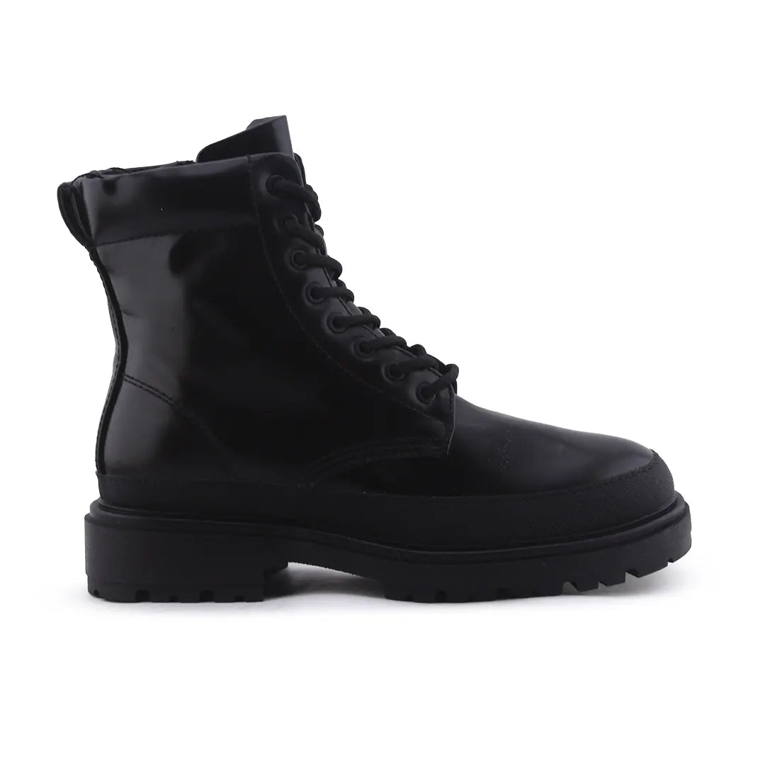 Zara Zipper Lace Up Ankle Boot | 100% Authentic Leather