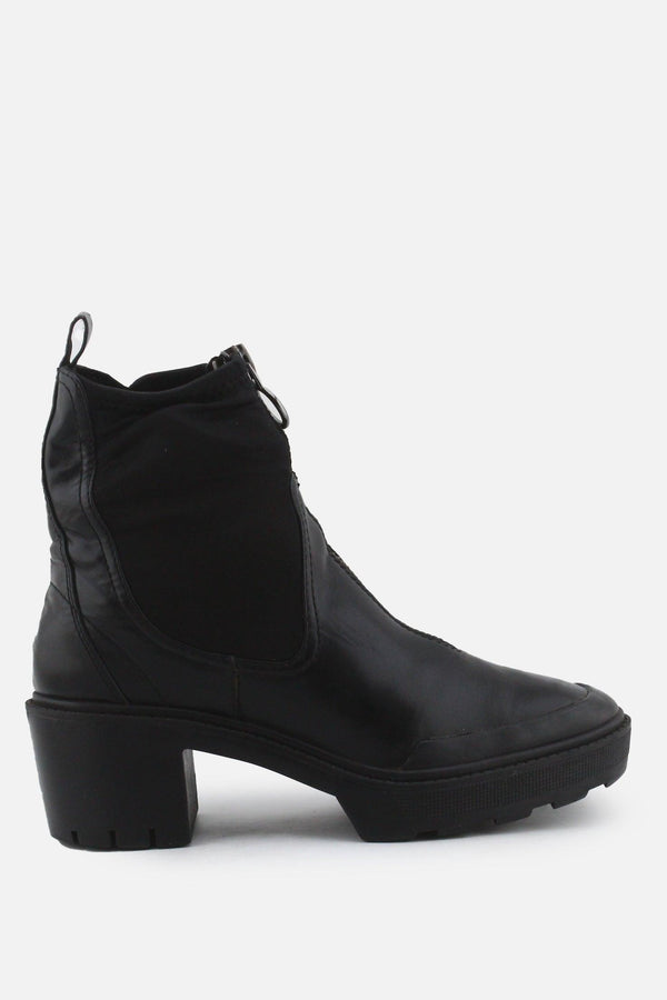 Zara Zipper Block Ankle Boots | 100% Authentic Leather