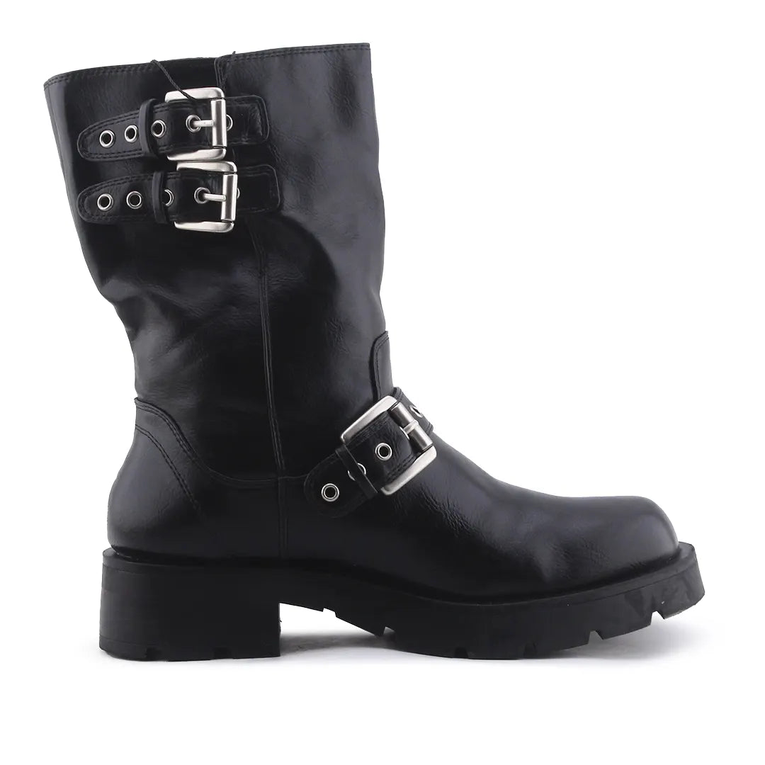 Zara Buckle Strap Ankle Boot | 100% Authentic Leather