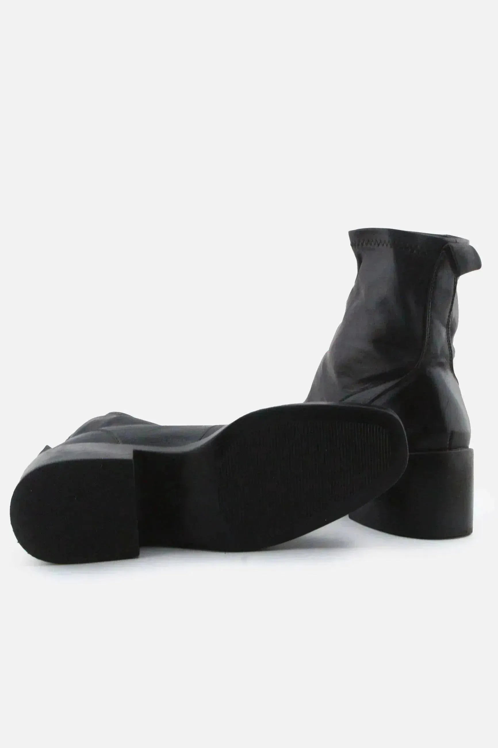 European Brand Zipper Block Ankle Boots | 100% Authentic Leather - sundaybazar