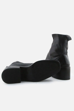 European Brand Zipper Block Ankle Boots | 100% Authentic Leather - sundaybazar