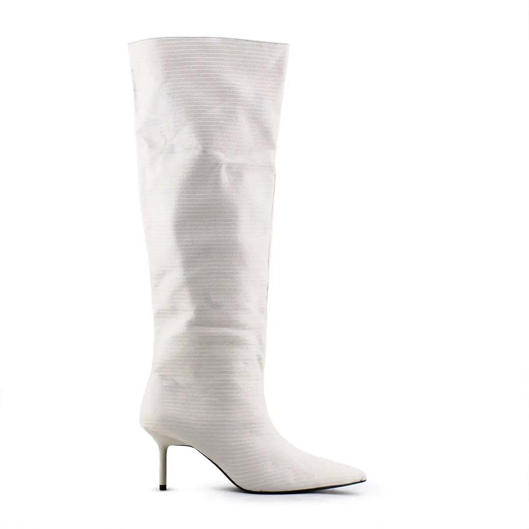 Zara Kitten Heels Knee High Boots | 100% Authentic Leather