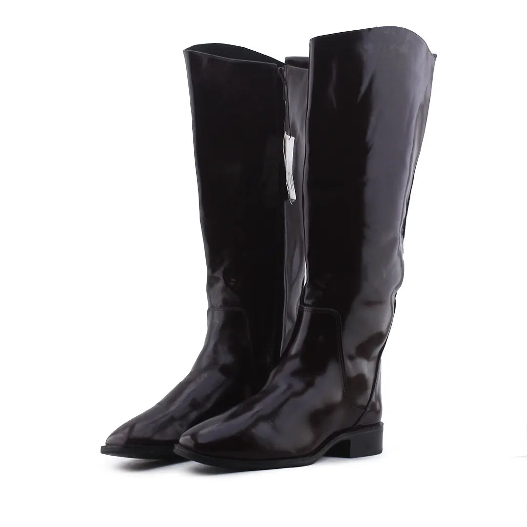 Zara Zipper Knee High Boot | 100% Authentic Leather