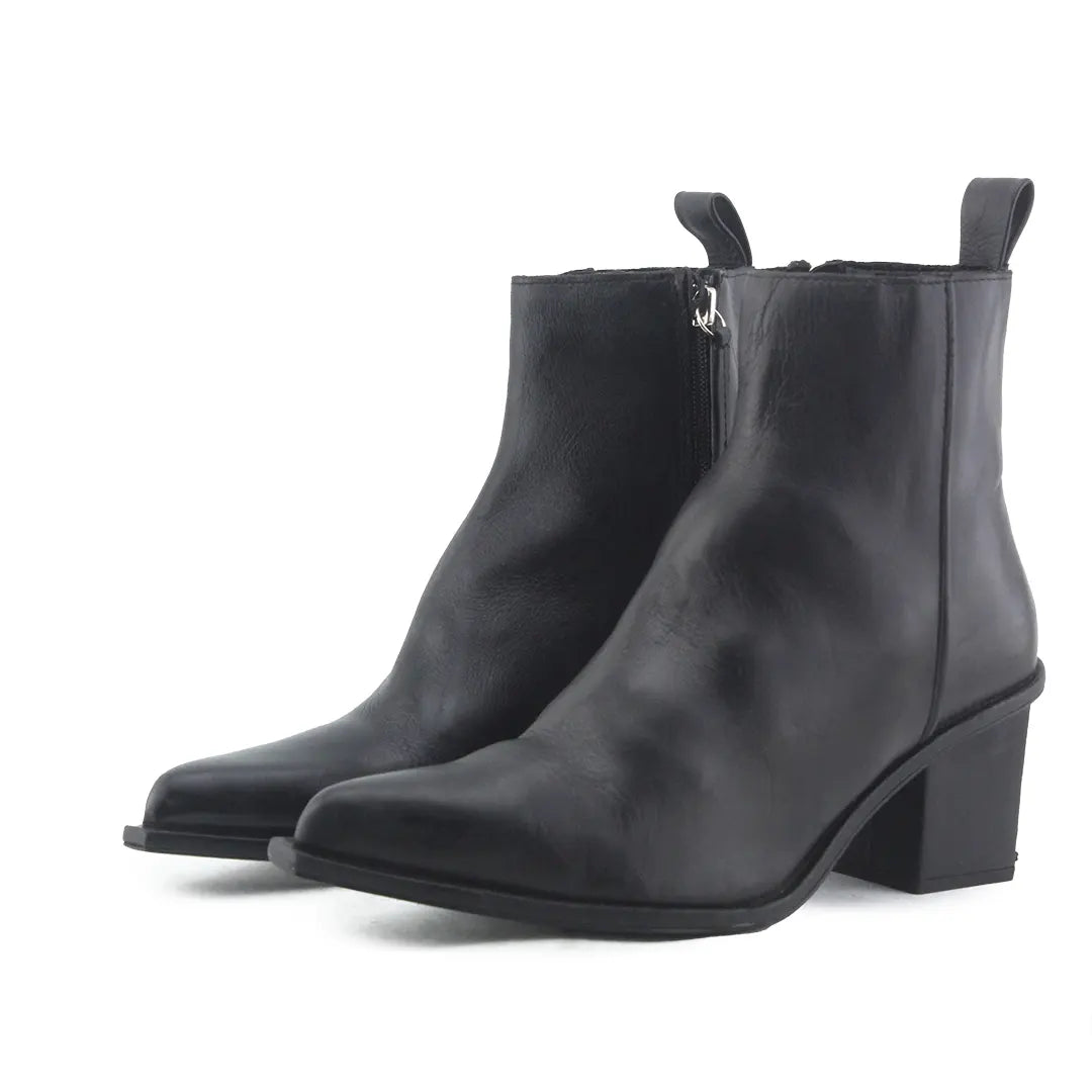 Zara Zipper Ankle Boot | 100% Authentic Leather