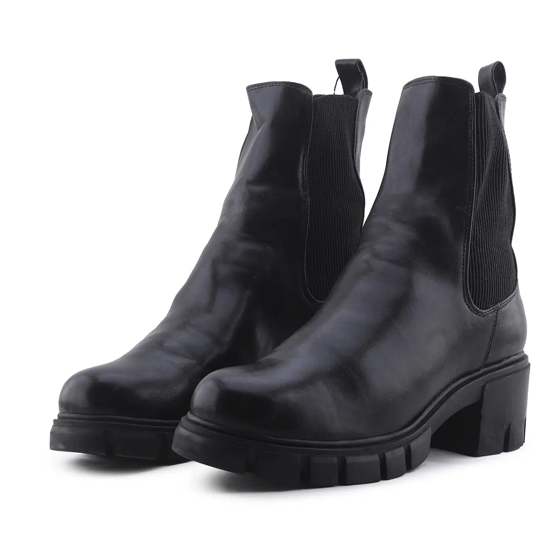 Pull & Bear Stretchable Ankle Boot | 100% Authentic Leather