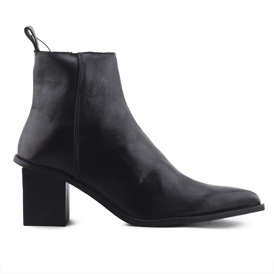 Zara Zipper Ankle Boot | 100% Authentic Leather