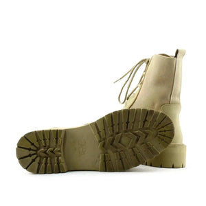 Zara Laces Combat Boots | Textile - sundaybazar