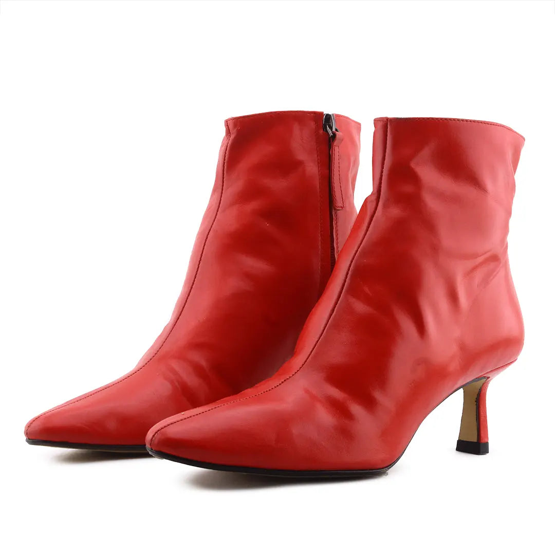 Zara Zipper Ankle Boot | 100% Authentic Leather