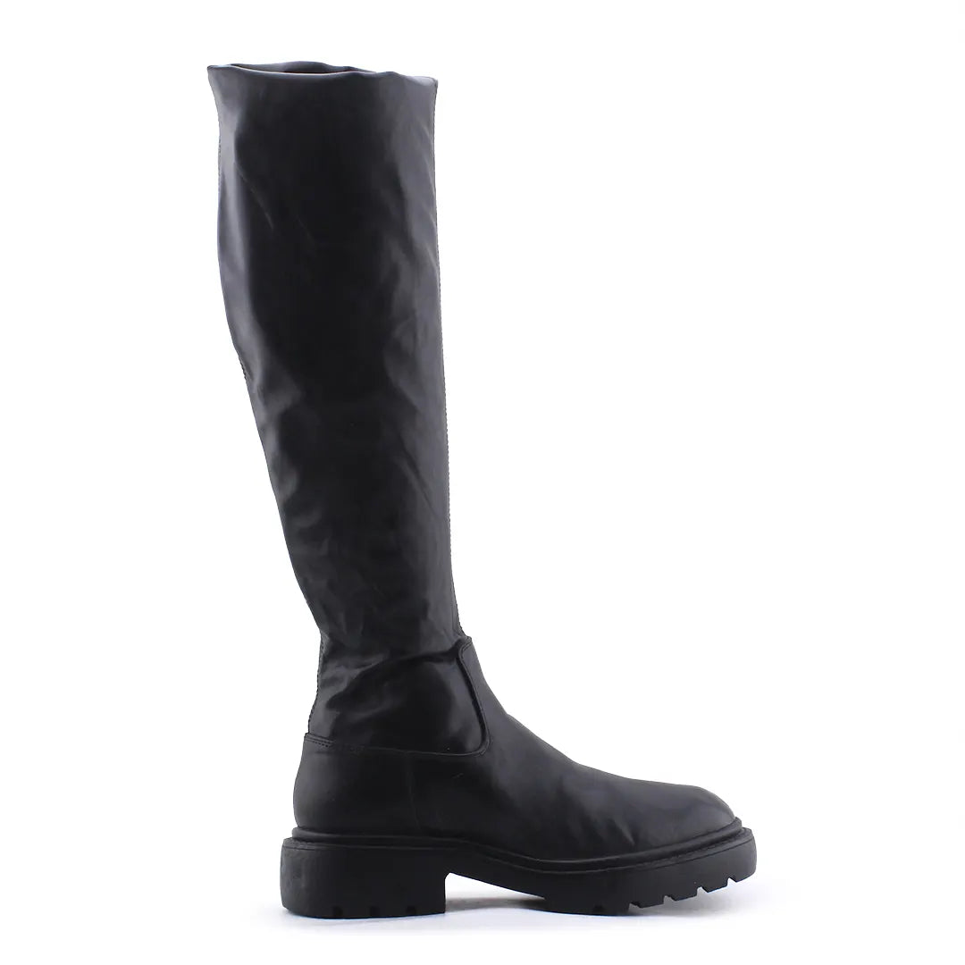Zara Zipper Over The Knee Boot | 100% Authentic Leather