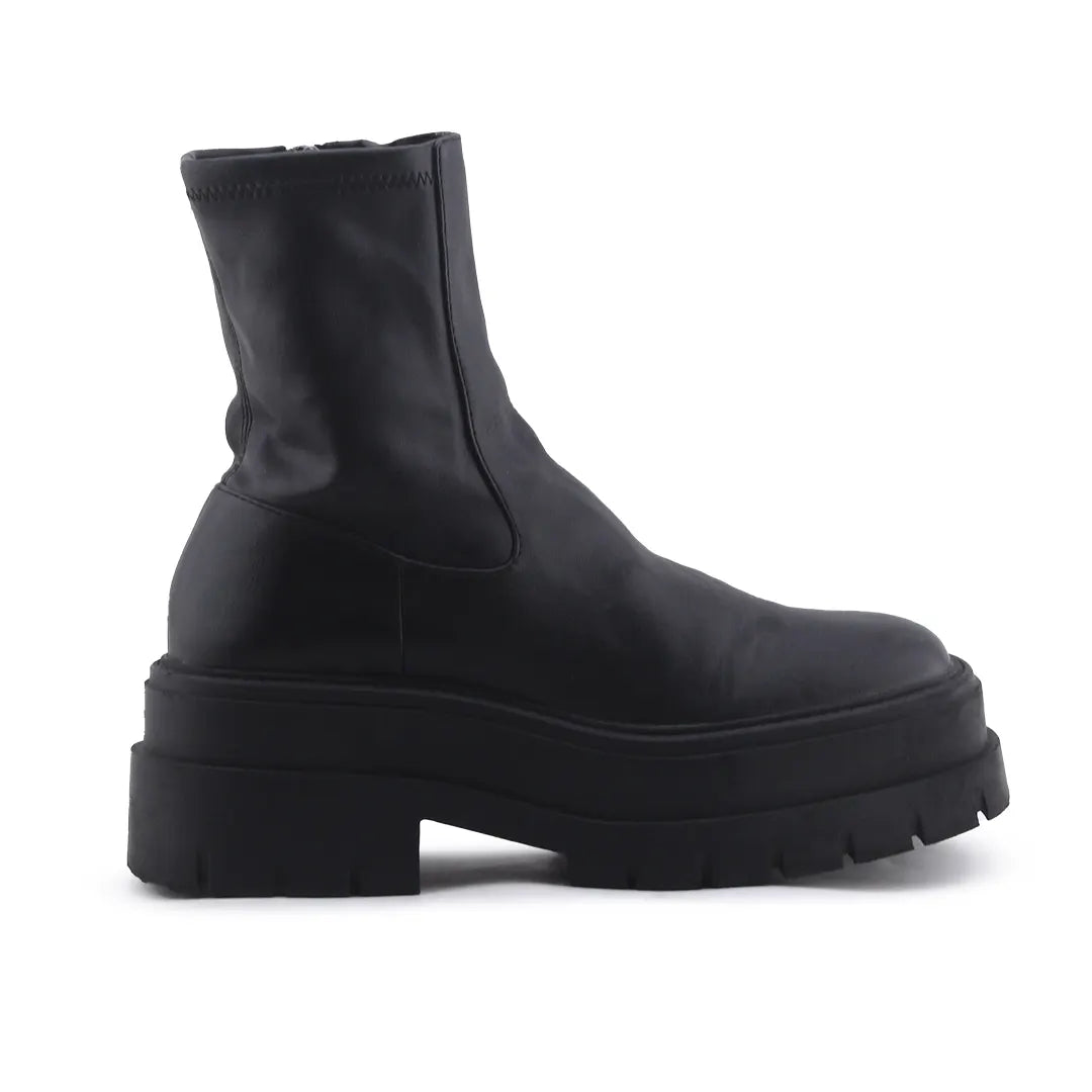 Bershka Zipper Ankle Boot | 100% Authentic Leather