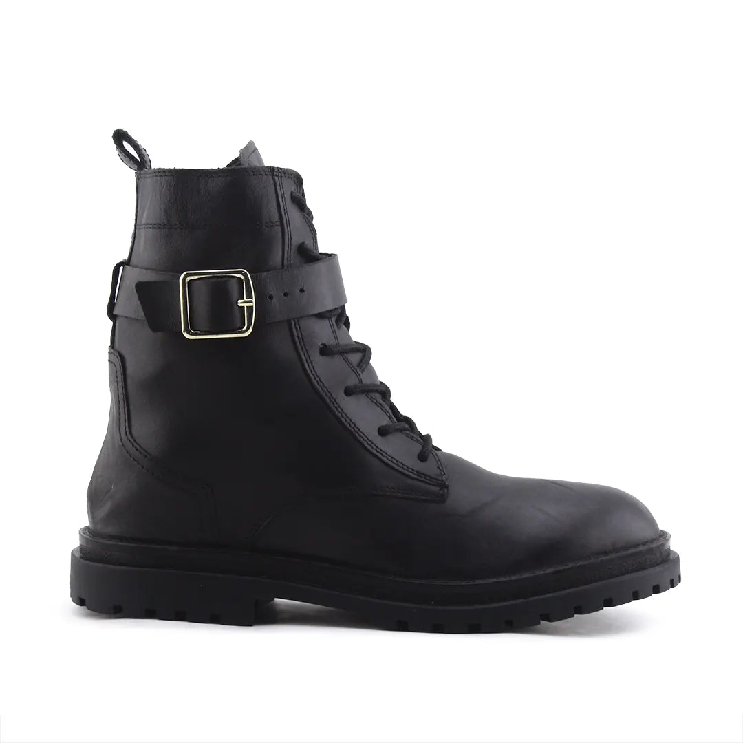 Zara Zipper Lace Up Buckle Strap Ankle Boot | 100% Authentic Leather