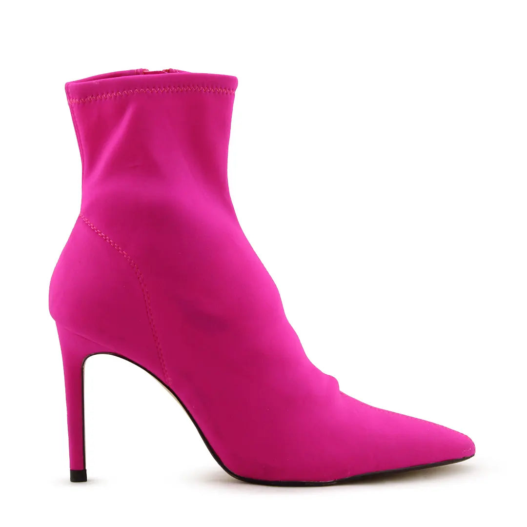 Zara Zipper Textile Ankle Boot