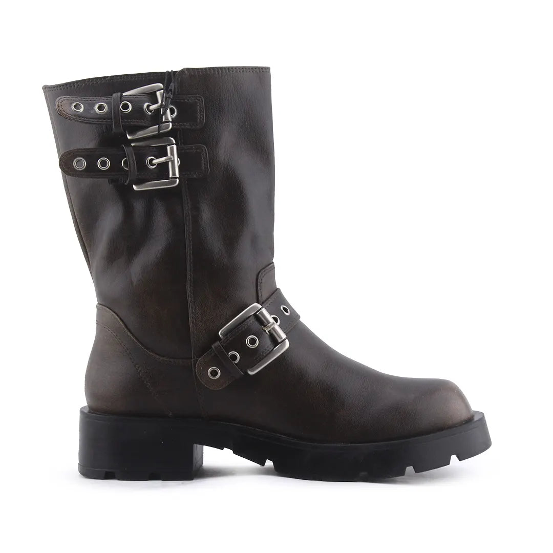 Zara Buckle Strap Ankle Boot | 100% Authentic Leather