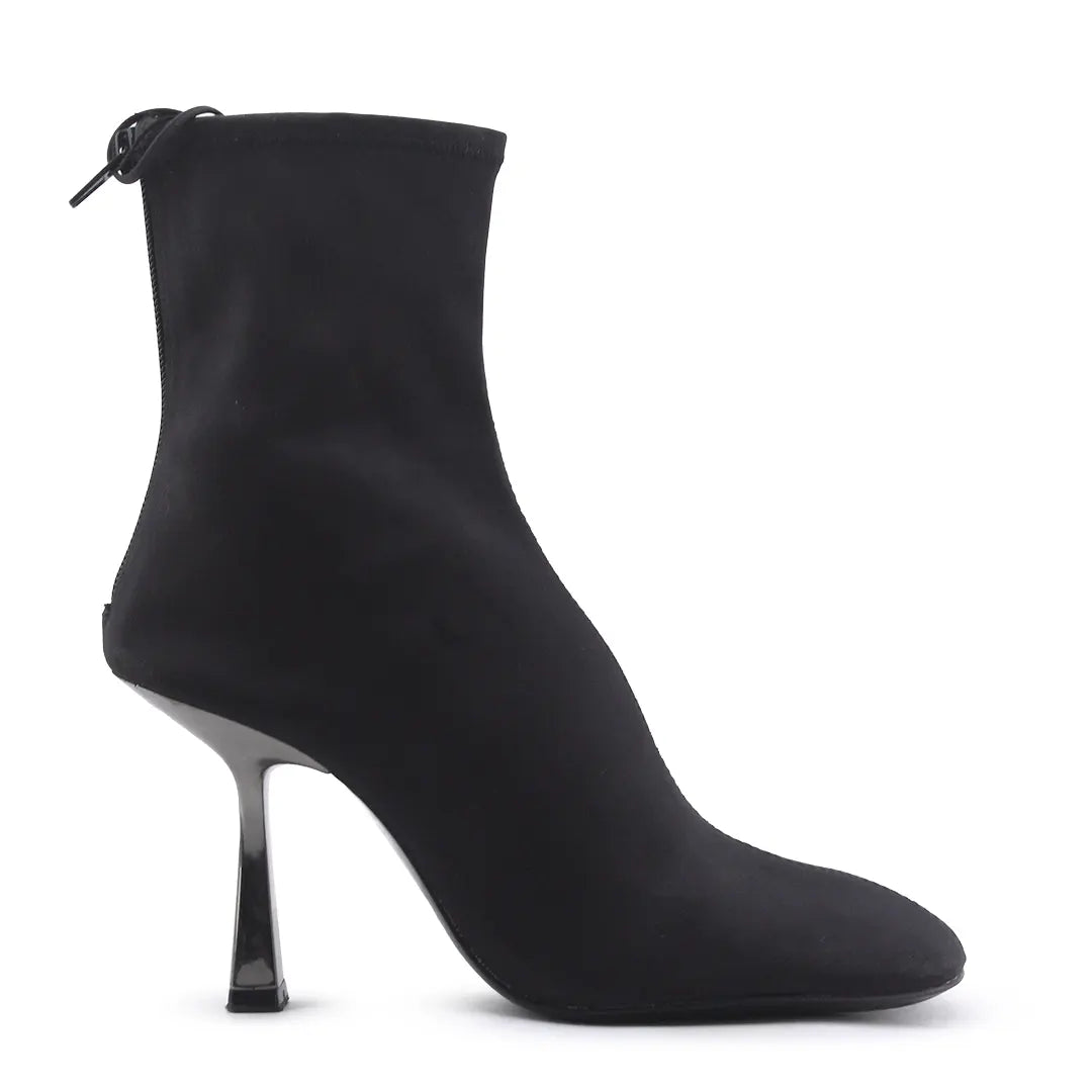Zara Zipper Textile Ankle Boot