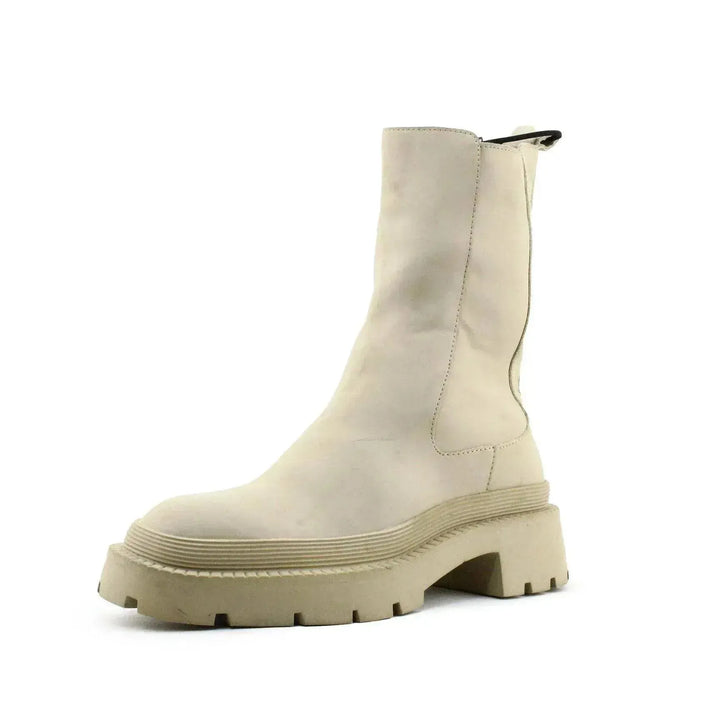 Zara Zipper Ankle Boots | 100% Authentic leather - sundaybazar
