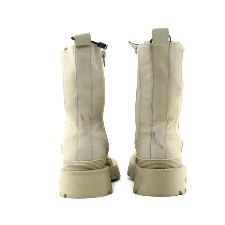 Zara Zipper Ankle Boots | 100% Authentic leather - sundaybazar