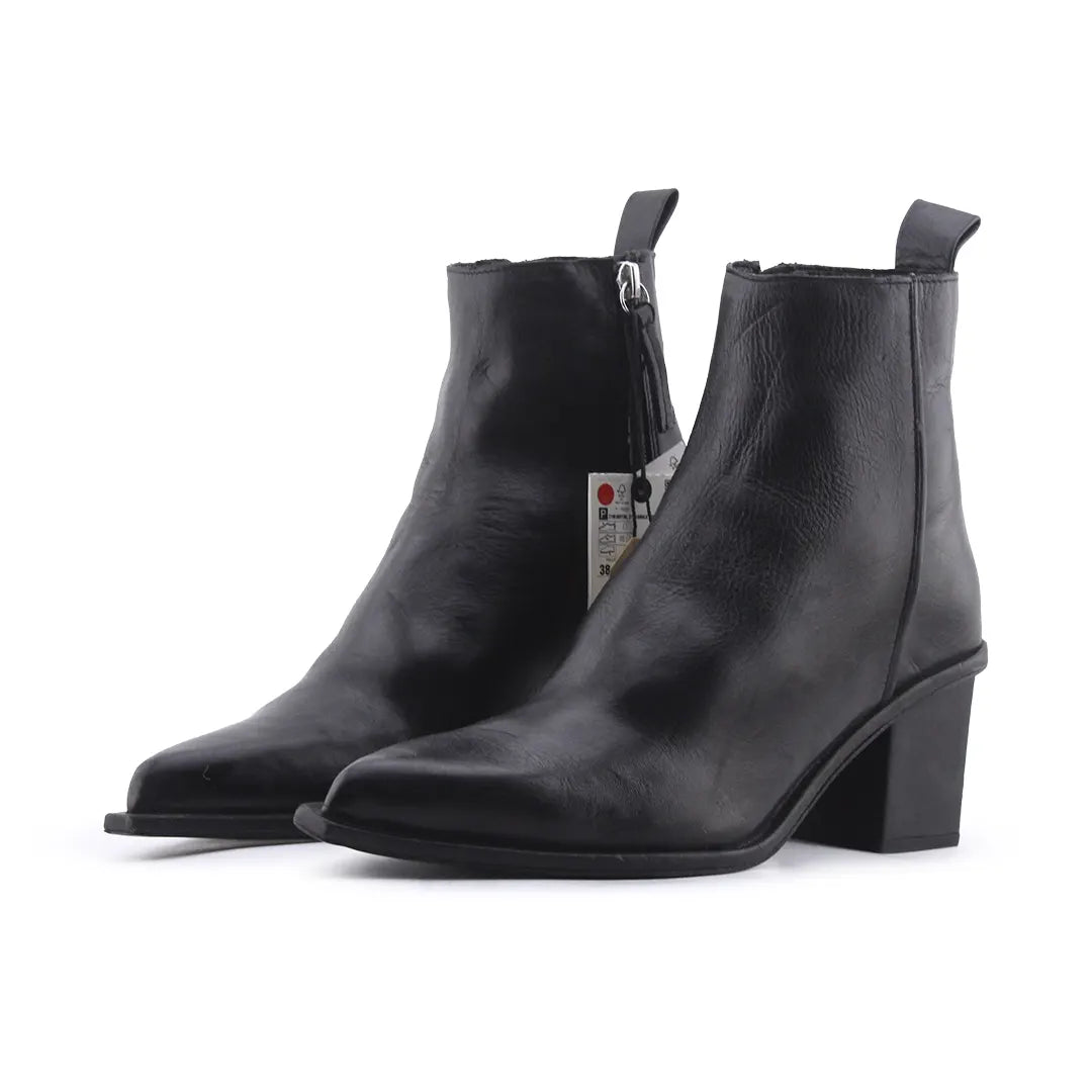 Zara Zipper Ankle Boot | 100% Authentic Leather