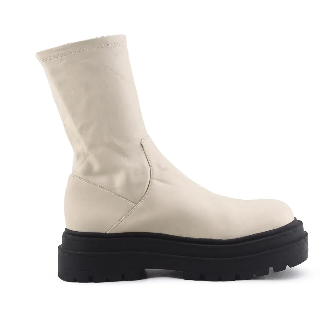 Pull & Bear Zipper Ankle Boot | 100% Authentic Leather