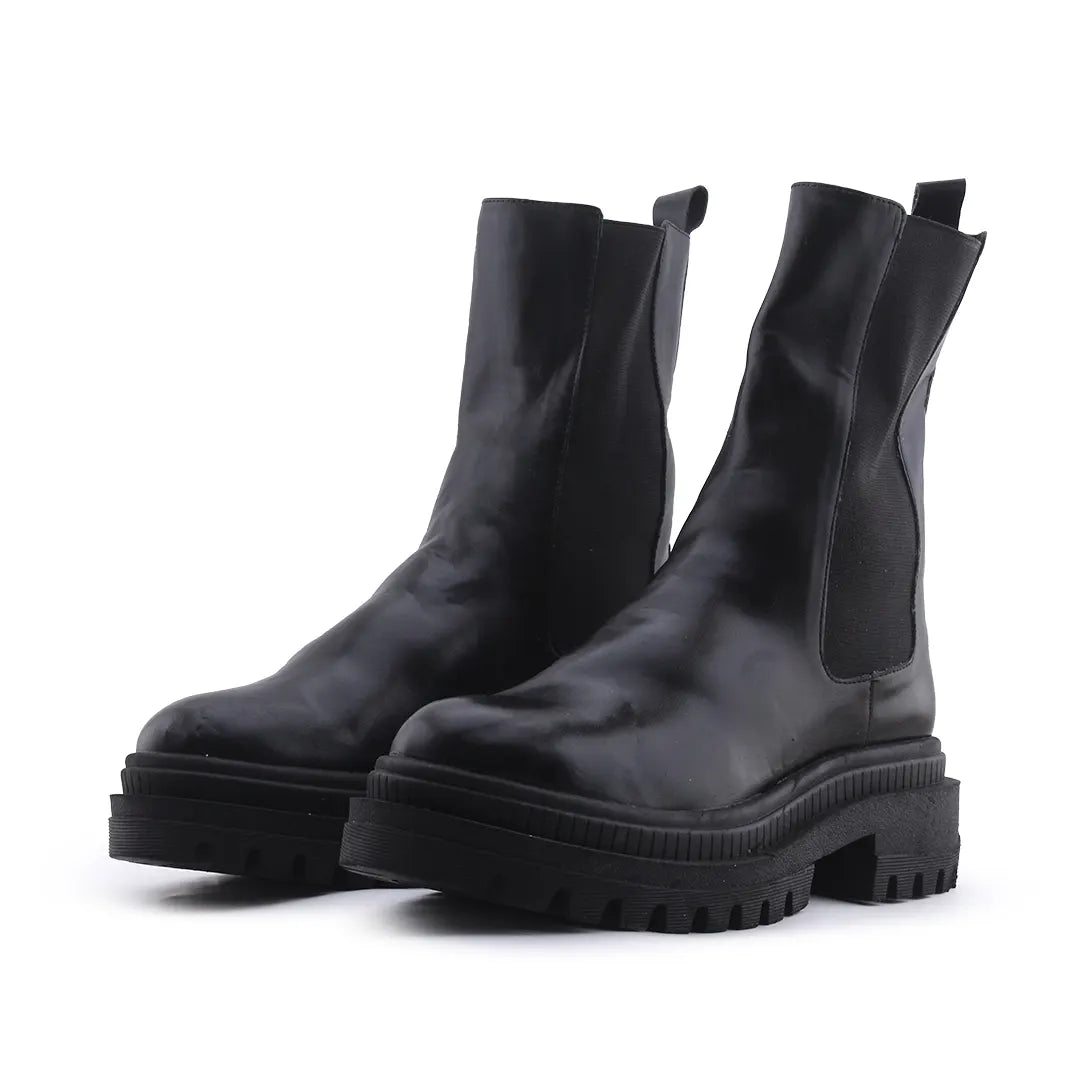 Bershka Stretchable Ankle Boot | 100% Authentic Leather