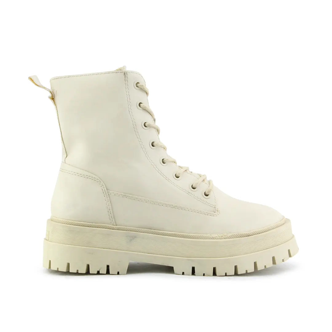 Stradivarius Zipper Lace Up Ankle Boot | 100% Authentic Leather