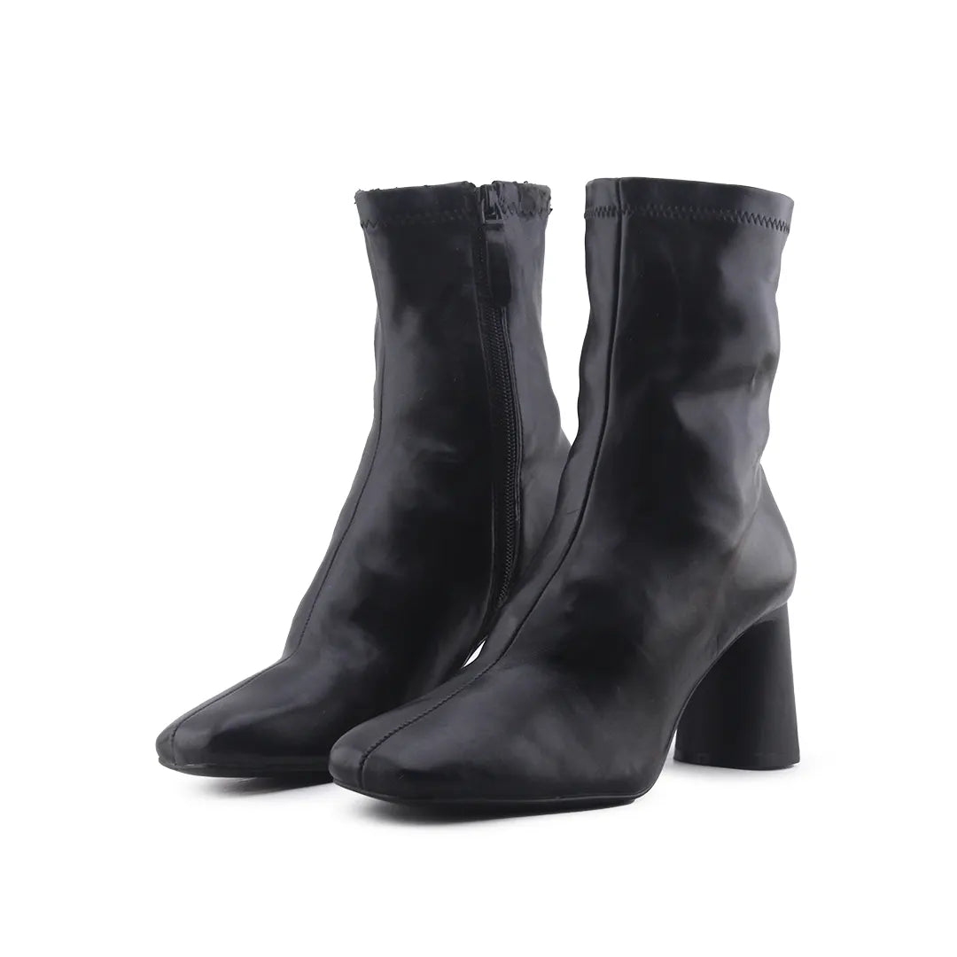 Stradivarius Zipper Ankle Boot | 100% Authentic Leather