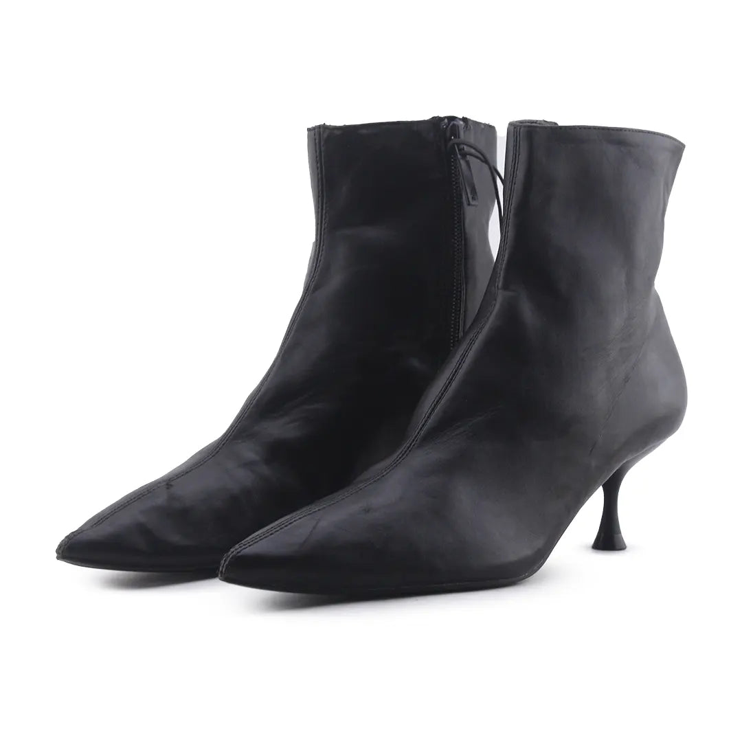 Zara Zipper Ankle Boot | 100% Authentic Leather