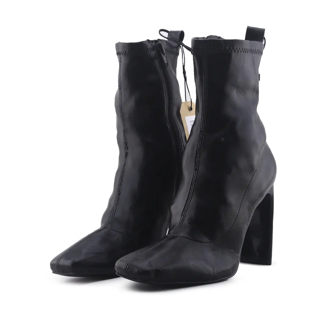 Zara Zipper Ankle Boot | 100% Authentic Leather