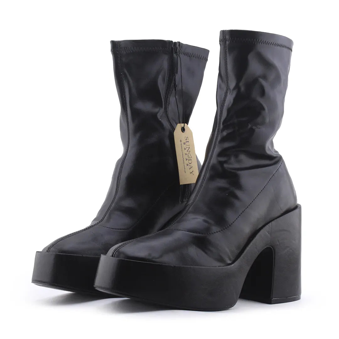 Zara Zipper Ankle Boot | 100% Authentic Leather