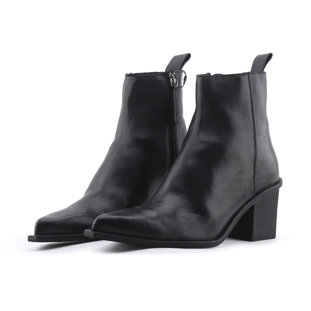 Zara Zipper Ankle Boot | 100% Authentic Leather