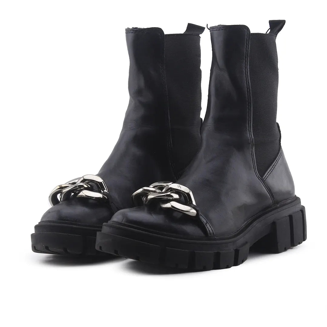 Stradivarius Stretchable Ankle Boot | 100% Authentic Leather