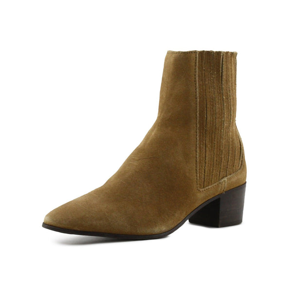 Zara Stretchable Block Heels Ankle Boots | Suede