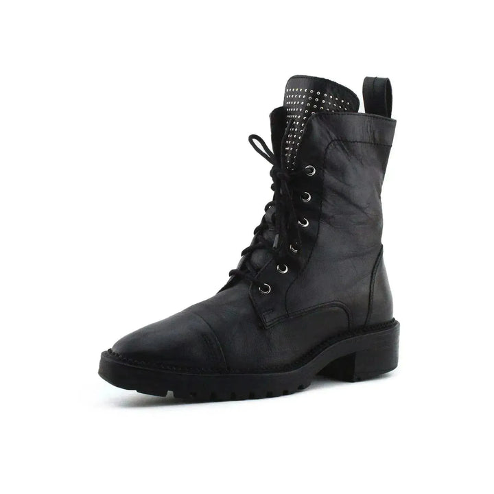 Zara Zipper Laces Ankle Boots | 100% Authentic Leather - sundaybazar
