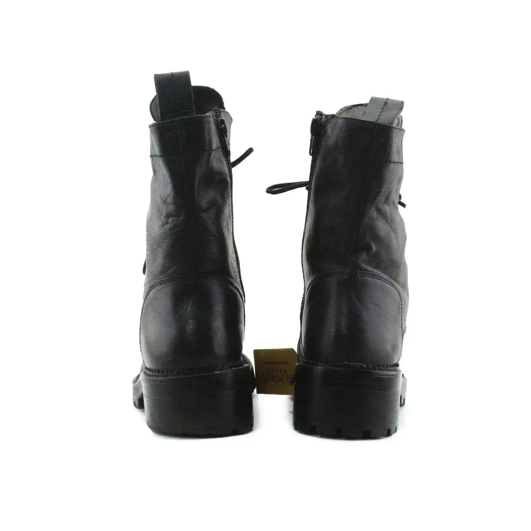 Zara Zipper Laces Ankle Boots | 100% Authentic Leather - sundaybazar