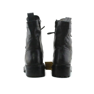 Zara Zipper Laces Ankle Boots | 100% Authentic Leather - sundaybazar