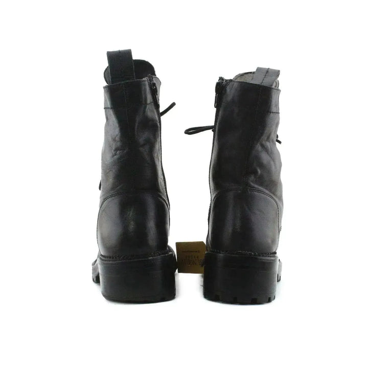 Zara Zipper Laces Ankle Boots | 100% Authentic Leather - sundaybazar