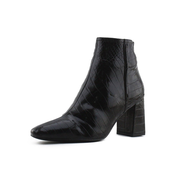 Zara Zipper Block Heels Ankle Boots | 100% Synthetic Leather