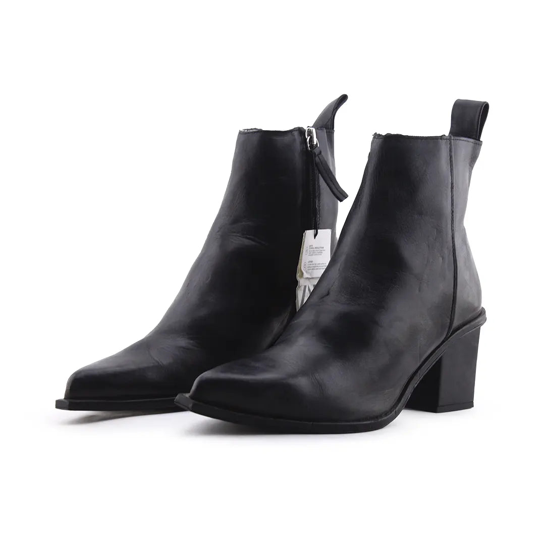 Zara Zipper Ankle Boot | 100% Authentic Leather