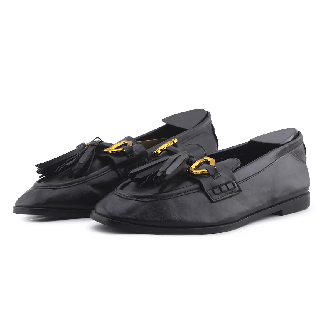 Zara Penny Strap Loafers