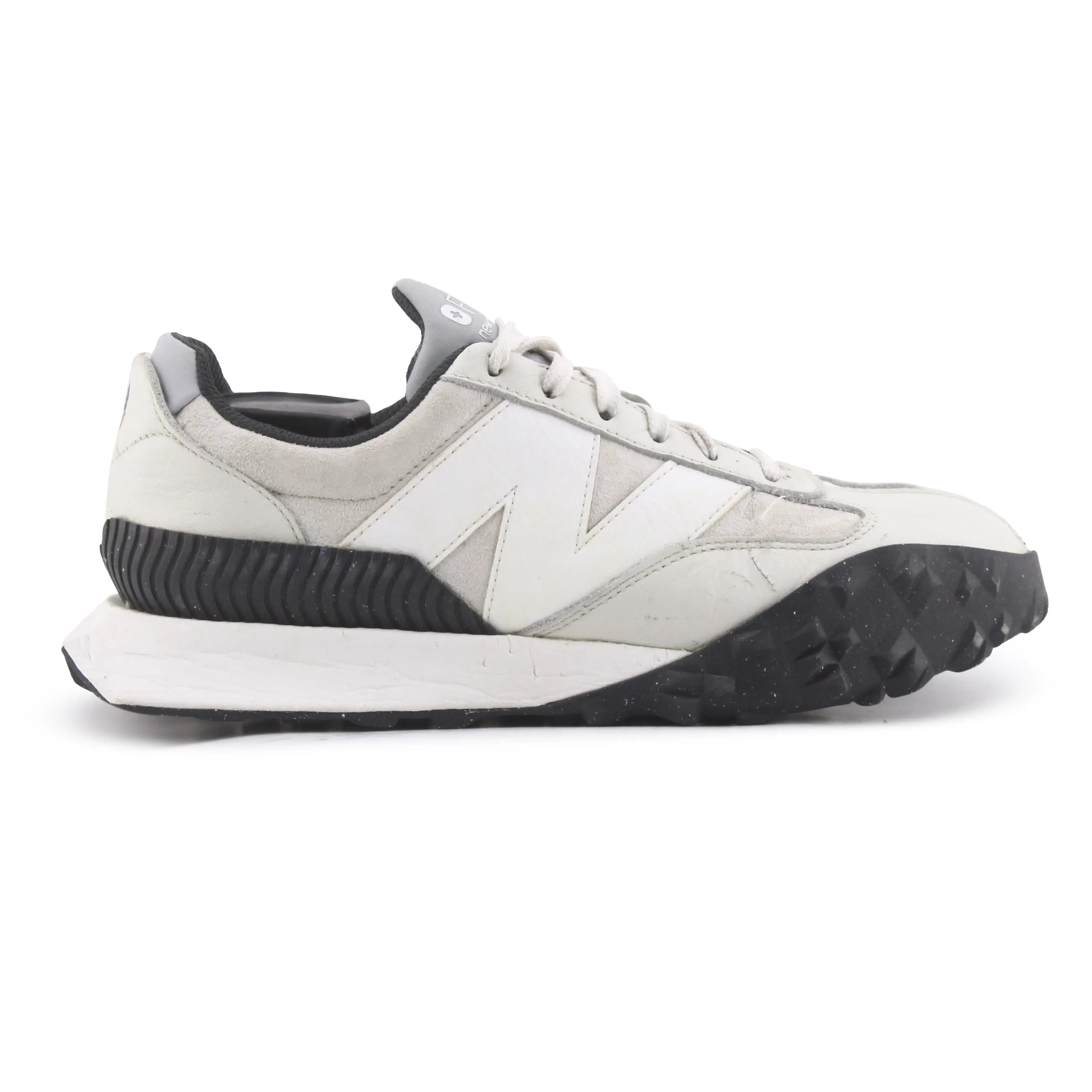 New Balance 3447 Athletic Nursing Sneakers Beige Leather Figs