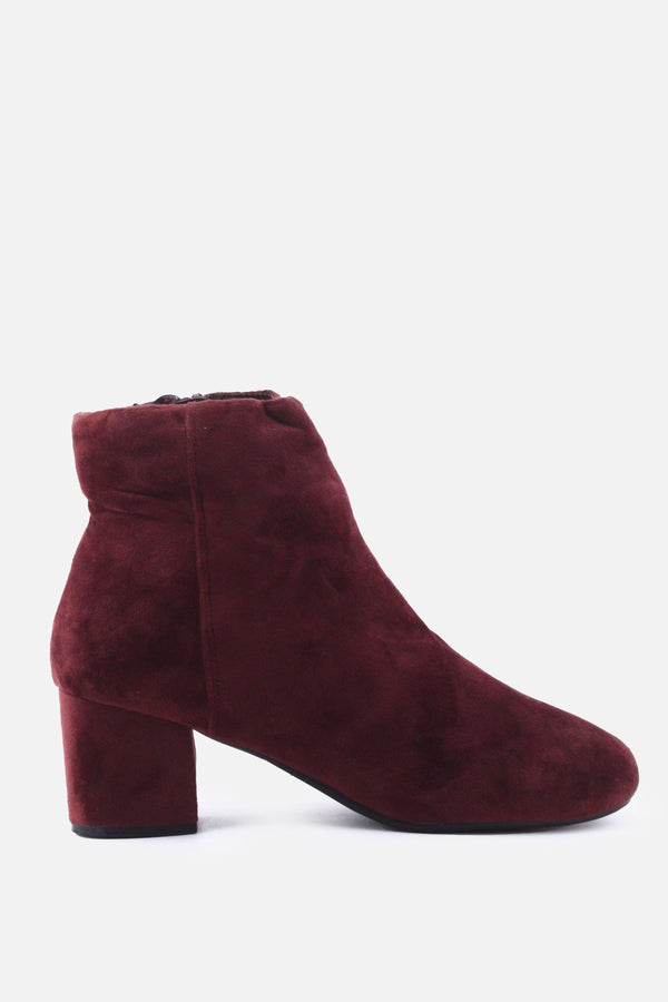 Call It Spring Zipper Block Ankle Boots | Suede