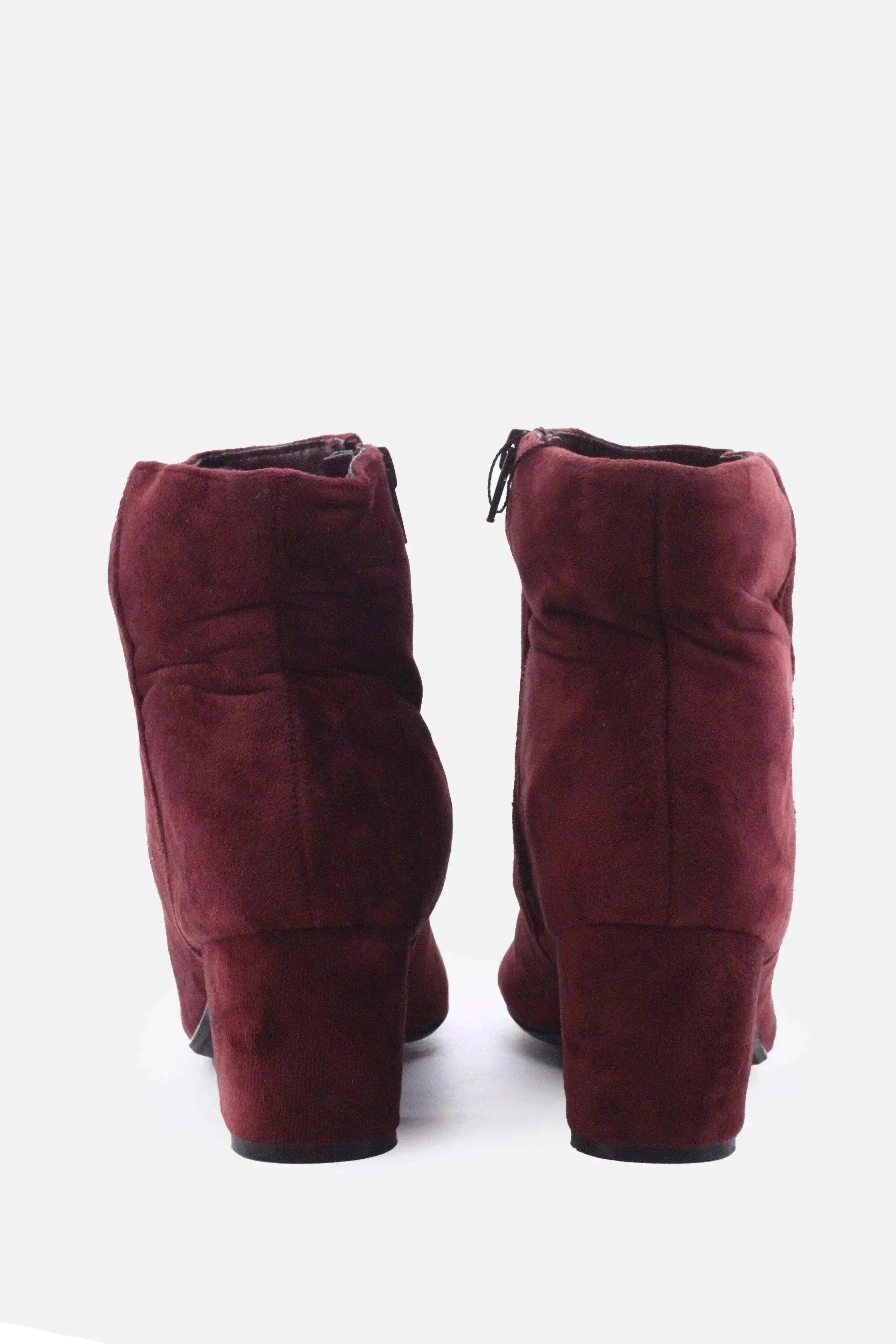 Call It Spring Zipper Block Ankle Boots | Suede - sundaybazar