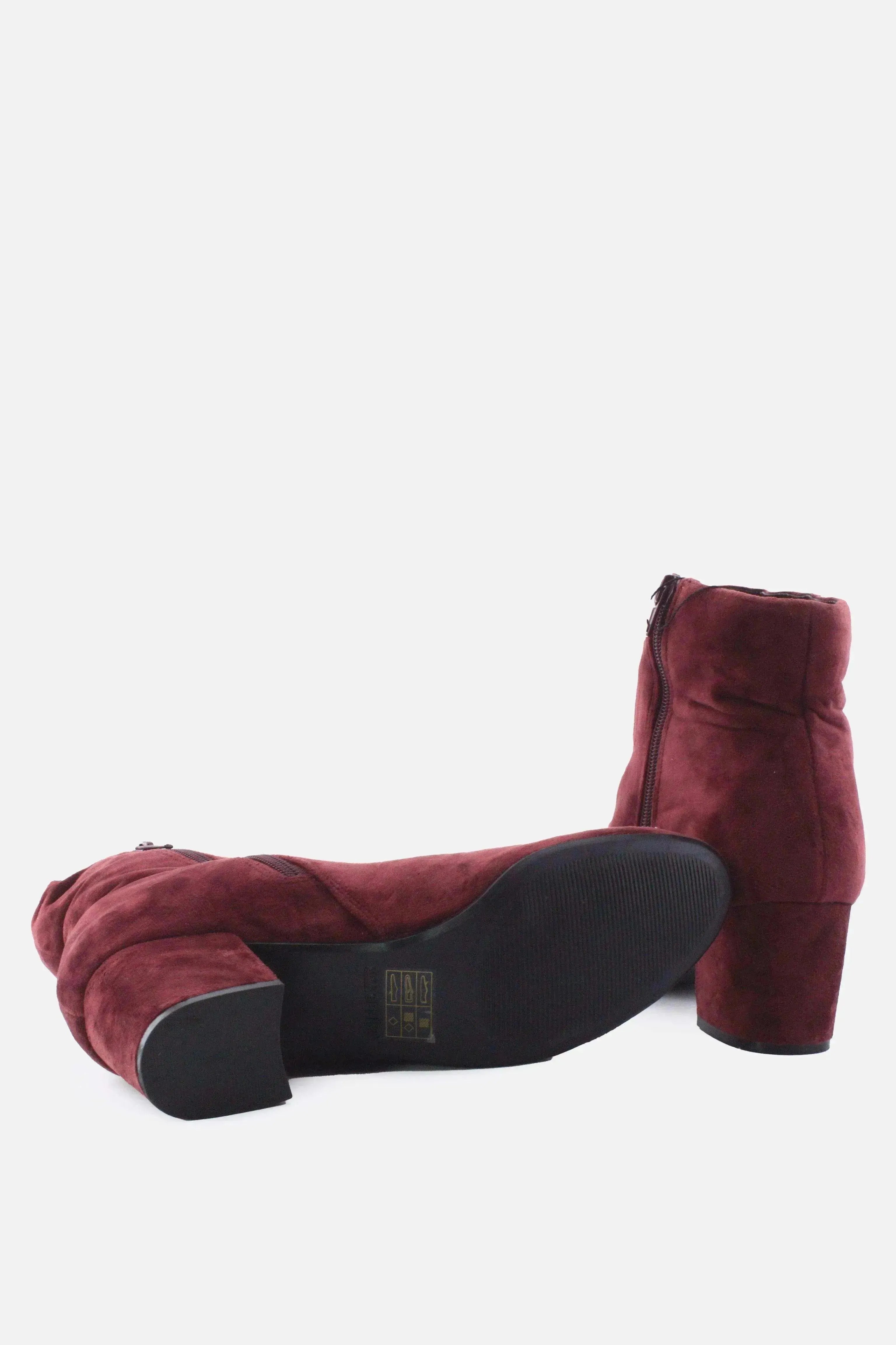 Call It Spring Zipper Block Ankle Boots | Suede - sundaybazar