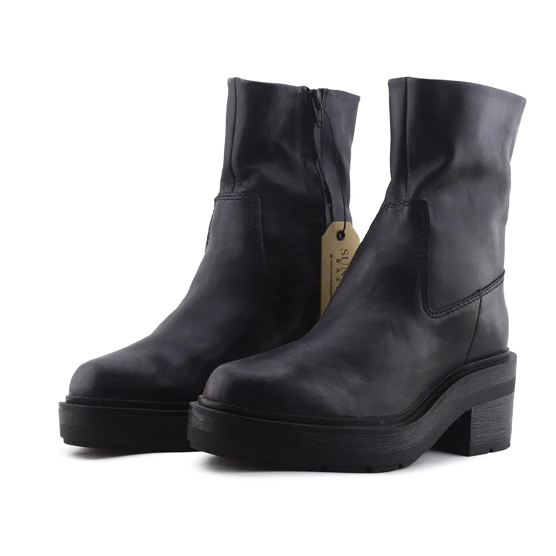 Zara Zipper Ankle Boot | 100% Authentic Leather