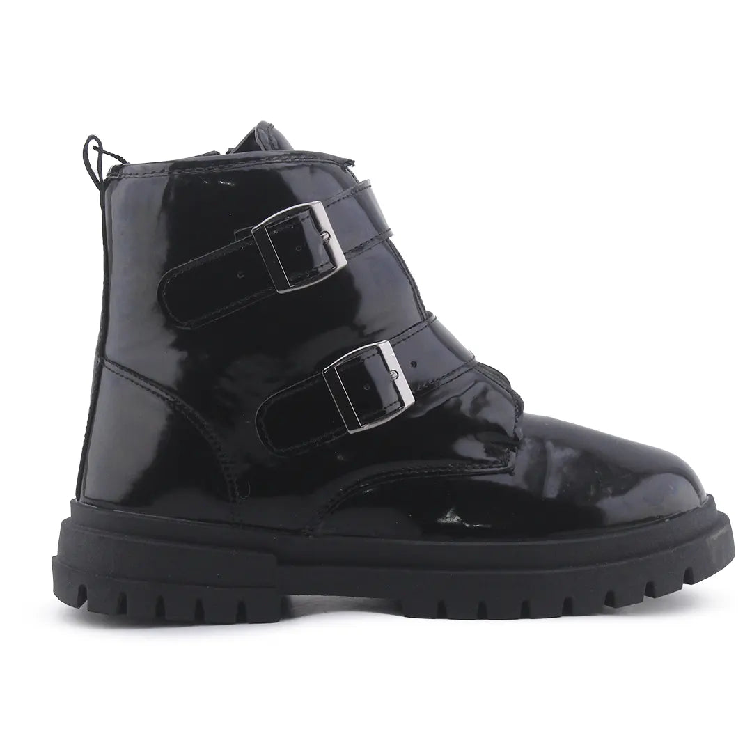 Sinsay Zipper Buckle Strap Ankle Boot